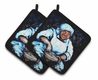 Hot Water Cornbread  Pair of Pot Holders