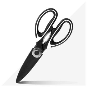 Multifunctional Heavy Duty Ultra Sharp Kitchen Shears with Cover, Stainless Steel Kitchen Scissor with Beer Bottle Opener, Fish Scale Remover and Nut