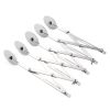 5-Wheel Pastry Cutter Stainless Steel Expandable Pizza Slicer Multi-Round Pastry Knife Baking Cutter Roller Cookie Dough Cutter Divider