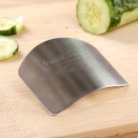 1pc Finger Guard For Cutting; Kitchen Tool Finger Guard; Stainless Steel Finger Protector; Avoid Hurting When Slicing And Dicing Kitchen Safe Chop Cut