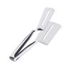 Stainless Steel Steak Clip Pancake Barbecue Spatula Clip BBQ Tongs Frying Fish Spatula Clip Bread Clip Household Kitchen Tool