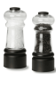 Olde Thompson York Salt Mill and Pepper Mill Set, Pre-Filled, Black and Clear
