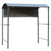 Outsunny 7FT Grill Gazebo BBQ Canopy with Sun Shade Panel Side Awning, 2 Exterior Serving Shelves, 5 Hooks for Patio Lawn Backyard
