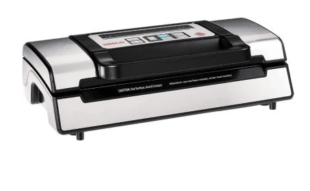 Nesco Deluxe Dual Vacuum Sealer, Dual Pump, Double Seal, Roll Storage & Cutter, + (2) 10Ft Rolls