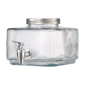 Drink Dispenser 0.8 Gal Beverage Dispenser for Parties Glass with Spigot