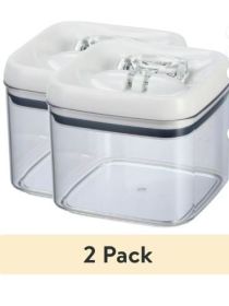 (2 pack) Better Homes & Gardens Canister - 6.2 Cup Flip-Tite® Square Food Storage Container