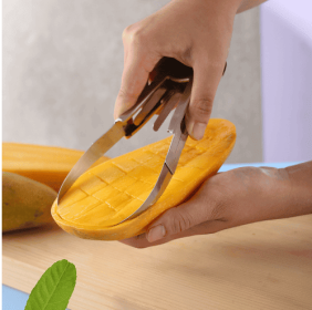 Fruit Divider, Mango Enucleator, Watermelon Diced Artifact, Mango Peeled Artifact, Fruit Peeler