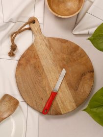 Handmade Round Wooden Chopping Board for Kitchen | Vegetable Cutting Wooden Board