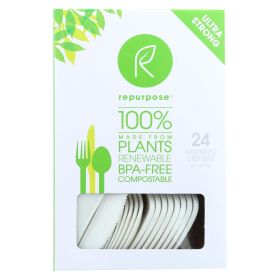 Repurpose Plant Base High Heat Utensils Set - Case Of 20 - 24 Count
