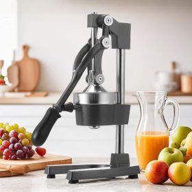 SOGA 2X Commercial Manual Juicer Hand Press Juice Extractor Squeezer Orange Citrus Matte Black