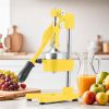 SOGA 2X Commercial Manual Juicer Hand Press Juice Extractor Squeezer Orange Citrus Yellow