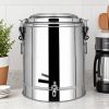 SOGA 2X 22L Stainless Steel Insulated Stock Pot Dispenser Hot & Cold Beverage Container With Tap