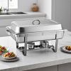 SOGA 4.5L Dual Tray Stainless Steel Chafing Food Warmer Catering Dish