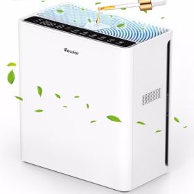 VEWIOR Air Purifiers For Home  Up To 1730 sqft H13 HEPA Air Purifiers Filter With Sponge Timer Cover