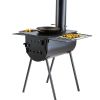 VEVOR Wood Stove, 118 inch, Alloy Steel Camping Tent Stove  with Chimney Pipes & Gloves