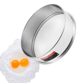 VEVOR Flour Sieve Fine Mesh Stainless Steel 12 Mesh Flour Sifter for Baking Cake