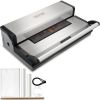 VEVOR Vacuum Sealer Machine, 95Kpa 350W Powerful Dual Pump and Dual Sealing, Dry and Moist Food Storage