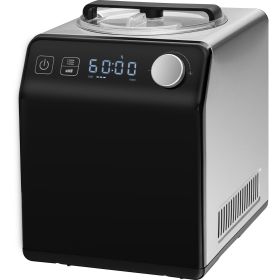VEVOR Upright Automatic Ice Cream Maker 2 Quart No Pre-freezing Stainless Steel Electric Sorbet