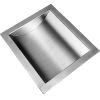 VEVOR 304 Stainless Steel Drop-in Deal Tray 12\" Deep x 10\"" Wide x 1.6\"" High Brushed Finish for Cash Register Window"