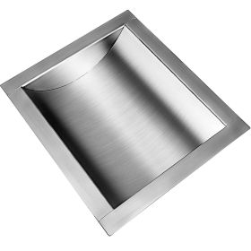VEVOR 304 Stainless Steel Drop-in Deal Tray 12\" Deep x 10\"" Wide x 1.6\"" High Brushed Finish for Cash Register Window"