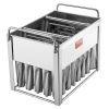 VEVOR Commercial Popsicle Molds 40PCS Cylindrical Ice Pop Molds Stainless Steel
