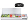VEVOR Refrigerated Condiment Prep Station, 160 W Countertop Refrigerated Condiment Station, with 5 1/3 Pans & 4 1/6 Pans