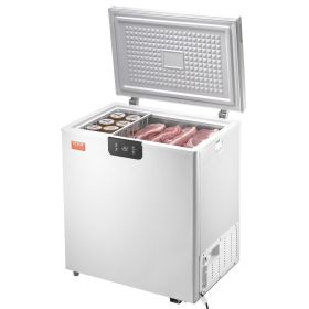 VEVOR Chest Freezer, 3.88 Cu.ft / 110 L Compact Deep Freezer