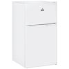 Double Door Mini Fridge with Freezer, 3.2 Cu.Ft Compact Refrigerator with Adjustable Shelf, Adjustable Thermostat and Reversible Door for Bedroom