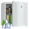 HOMCOM 1.1 Cu.Ft Mini Freezer, Compact Upright Design, Reversible Door, Removable Shelves, White, for Home, Dorm, Office Appliances