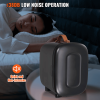 Mini Fridge, 4 Liter 6 Can Small Refrigerator For Beverage Skincare & Cosmetic, AC DC Cooler & Warmer