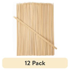 (12 pack) 100% Natural Environmental-Friendly Bamboo Skewers (100 PCS).