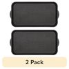 (2 pack) Diamond Boot Tray, 15" x 29", Black