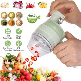 4-in-1 Electric Food Processor – Grind, Slice