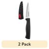 (2 pack) Edgekeeper Classic 3.5-inch Paring Knife with Black Self-Sharpening Sleeve and Handle