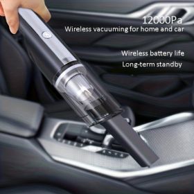 Wireless Silver Car vacuum cleaner strong suction handheld rechargeable home vacuum cleaner