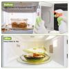 2Pcs Transparent Microwave Covers for Food Splatter Cover Lid Food Splatter Guard Protector