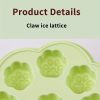 Creative Bear Ice Tray Ice Ball Ice Cream Baseball Mold; Plastic Ice Storage Ice Making Box 6.29*4.33in