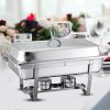 SOGA 3L Triple Tray Stainless Steel Chafing Food Warmer Catering Dish