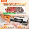 VEVOR Vacuum Sealer Machine, 90Kpa 130W  Dry and Moist Food Storage