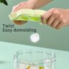 Creative Bear Ice Tray Ice Ball Ice Cream Baseball Mold; Plastic Ice Storage Ice Making Box 6.29*4.33in