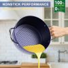 3.7 Quart  Soup Pot with Lid, Small Nonstick Soup Pot with Lid, Round Small Soup Pot 3.3 L, Blue Nonstick Induction Stock Pot, 100% Bpa Free An