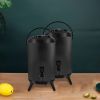 SOGA 2X 10L Stainless Steel Insulated  Hot and Cold Beverage Dispenser  Black