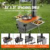 VEVOR Wood Stove, 118 inch, Alloy Steel Camping Tent Stove  with Chimney Pipes & Gloves
