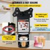 VEVOR Semi-automatic Cup Sealing Machine, 300-500 Cup/h Tea Cup Sealer Machine, Black Boba Cup Sealer Machine