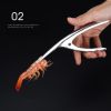 Shrimp Peeler  Portable Stainless Steel Shrimp Deveiner Lobster Practical Fishing Knife Tools