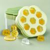 Creative Bear Ice Tray Ice Ball Ice Cream Baseball Mold; Plastic Ice Storage Ice Making Box 6.29*4.33in