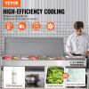 VEVOR Refrigerated Condiment Prep Station, 160 W Countertop Refrigerated Condiment Station, with 5 1/3 Pans & 4 1/6 Pans
