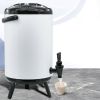SOGA 2X 8L Stainless Steel Insulated  Hot and Cold Beverage Dispenser  White