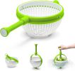 Spina | Easy-To-Use Salad Spinner  Lettuce Spinner | Colander with Collapsible Handle |  Green