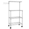 4 Tier Kitchen Bakers Rack Microwave Oven Stand Storage Cart Workstation Shelf RT